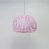 Materiałowa lampa wisząca różowa AGORA Azzardo AZ6645 do pokoju dziecięcego